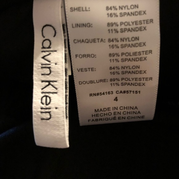 Calvin Klein Pleated One Piece Swimsuit - Picture 5 of 6